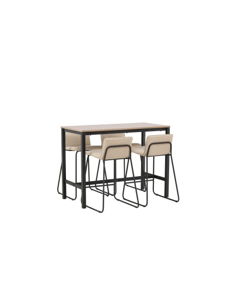 Matgrupp Camden med Bisbee matstolar, 120 × 60 cm