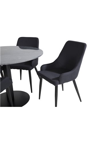 Matgrupp Estelle med Plaza matstolar