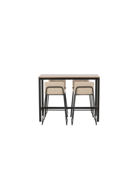 Matgrupp Camden med Bisbee matstolar, 120 × 60 cm