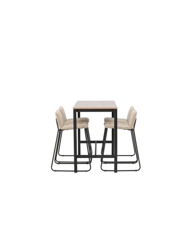 Matgrupp Camden med Bisbee matstolar, 120 × 60 cm
