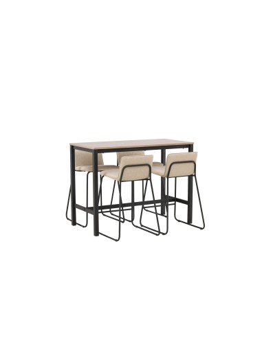 Matgrupp Camden med Bisbee matstolar, 120 × 60 cm