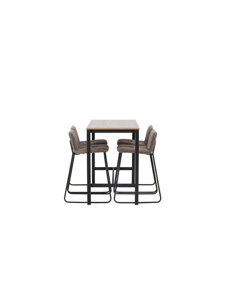 Matgrupp Camden med Bisbee matstolar, 120 × 60 cm