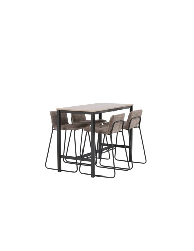 Matgrupp Camden med Bisbee matstolar, 120 × 60 cm