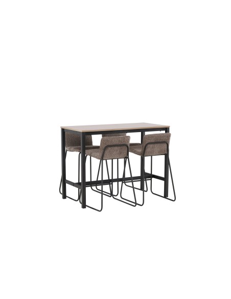Matgrupp Camden med Bisbee matstolar, 120 × 60 cm