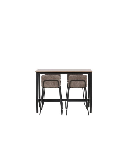 Matgrupp Camden med Bisbee matstolar, 120 × 60 cm