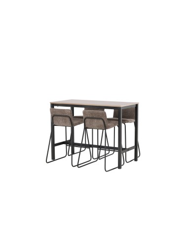 Matgrupp Camden med Bisbee matstolar, 120 × 60 cm
