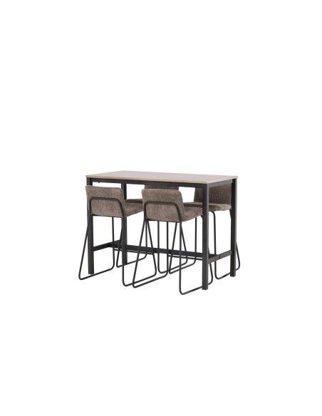 Matgrupp Camden med Bisbee matstolar, 120 × 60 cm