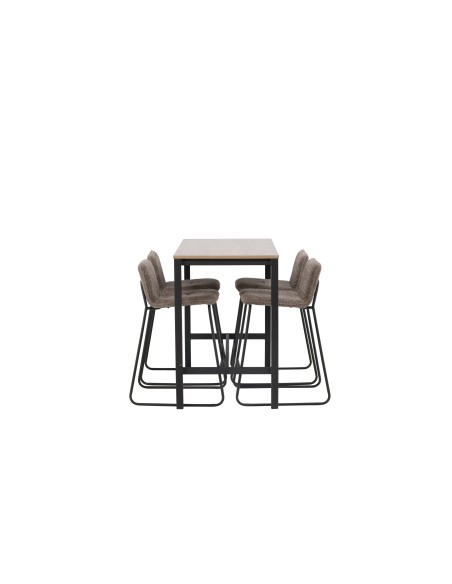Matgrupp Camden med Bisbee matstolar, 120 × 60 cm