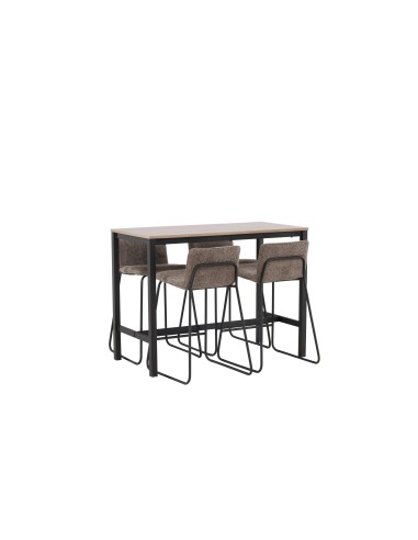 Matgrupp Camden med Bisbee matstolar, 120 × 60 cm
