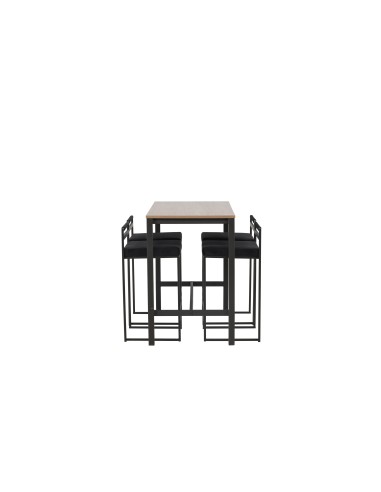 Matgrupp Camden med Opelika matstolar, 120 × 60 cm