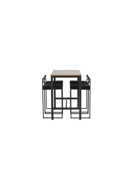 Matgrupp Camden med Opelika matstolar, 120 × 60 cm
