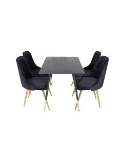Matgrupp Dipp med Velvet Deluxe matstolar