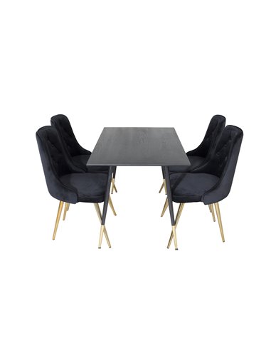 Matgrupp Dipp med Velvet Deluxe matstolar
