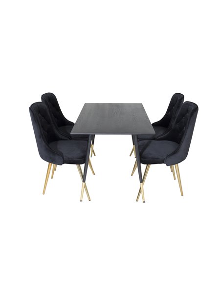 Matgrupp Dipp med Velvet Deluxe matstolar