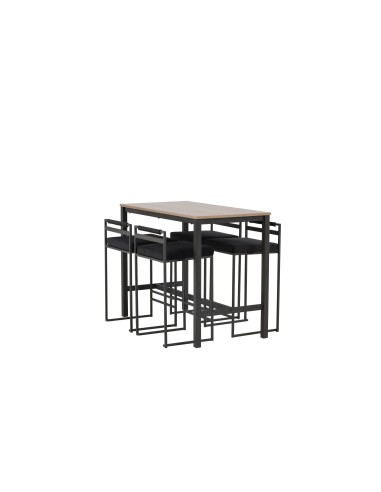 Matgrupp Camden med Opelika matstolar, 120 × 60 cm