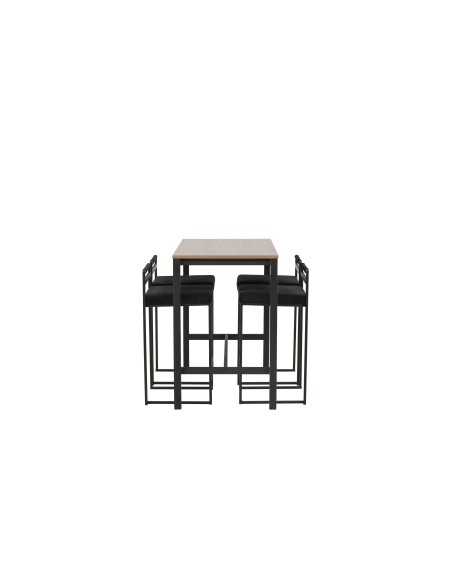 Matgrupp Camden med Opelika matstolar, 120 × 60 cm