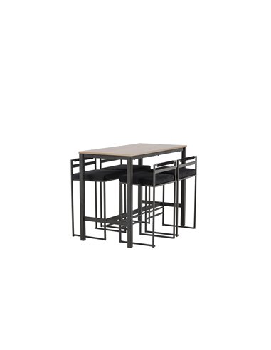 Matgrupp Camden med Opelika matstolar, 120 × 60 cm