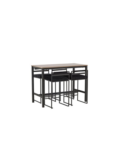 Matgrupp Camden med Opelika matstolar, 120 × 60 cm