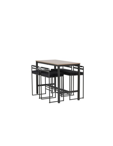 Matgrupp Camden med Opelika matstolar, 120 × 60 cm