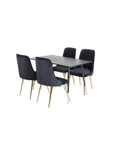 Matgrupp Dipp med Velvet Deluxe matstolar 2