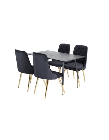 Matgrupp Dipp med Velvet Deluxe matstolar