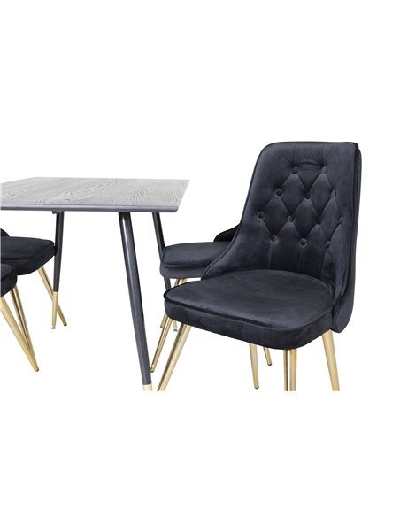 Matgrupp Dipp med Velvet Deluxe matstolar