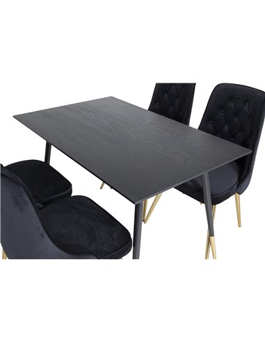 Matgrupp Dipp med Velvet Deluxe matstolar
