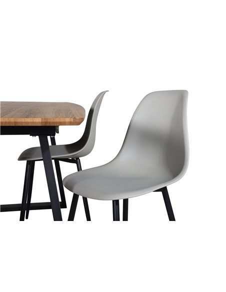 Matgrupp Inca med Polar matstolar, 160 × 85 cm