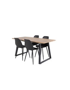Matgrupp Inca med Polar matstolar, 160 × 85 cm 2