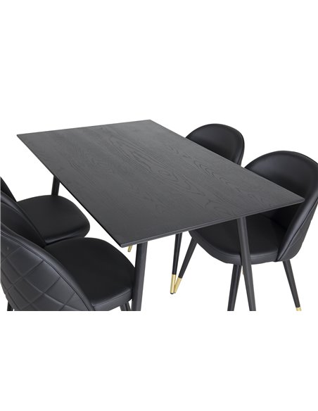 Matgrupp Dipp med Velvet matstolar
