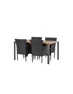 Matgrupp Break med Malina matstolar, 150 × 90 cm 2