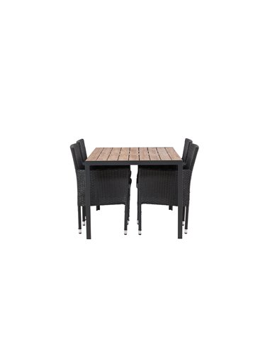 Matgrupp Break med Malina matstolar, 150 × 90 cm