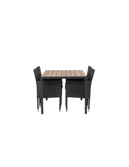 Matgrupp Break med Malina matstolar, 150 × 90 cm