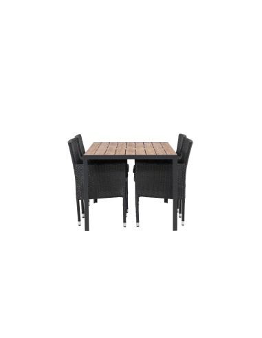 Matgrupp Break med Malina matstolar, 150 × 90 cm