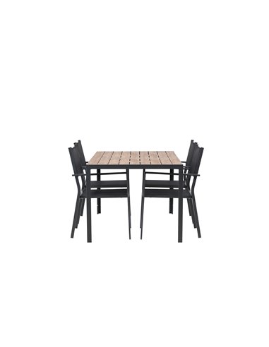 Matgrupp Break med Copacabana matstolar, 150 × 90 cm