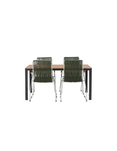 Matgrupp Break med Bois matstolar, 150 × 90 cm