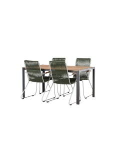 Matgrupp Break med Bois matstolar, 150 × 90 cm 2