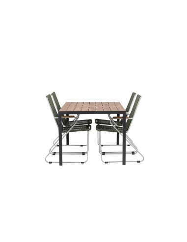 Matgrupp Break med Bois matstolar, 150 × 90 cm