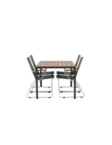 Matgrupp Break med Bois matstolar, 150 × 90 cm