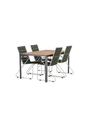 Matgrupp Break med Bois matstolar, 150 × 90 cm