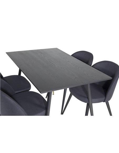 Matgrupp Dipp med Velvet matstolar