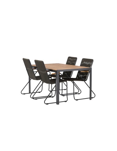 Matgrupp Break med Bois matstolar, 150 × 90 cm