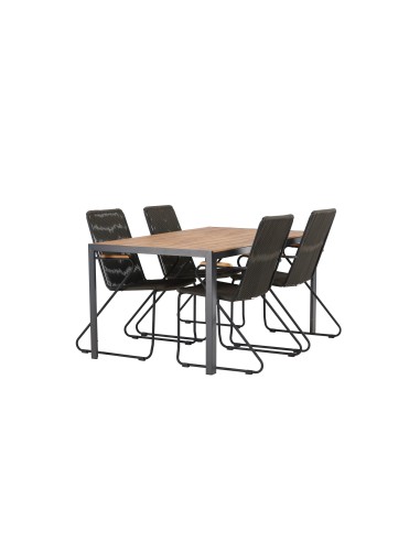 Matgrupp Break med Bois matstolar, 150 × 90 cm