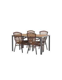 Matgrupp Break med Galera matstolar, 150 × 90 cm 2