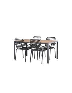 Matgrupp Break med Peking matstolar, 150 × 90 cm 2