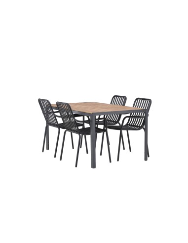 Matgrupp Break med Peking matstolar, 150 × 90 cm