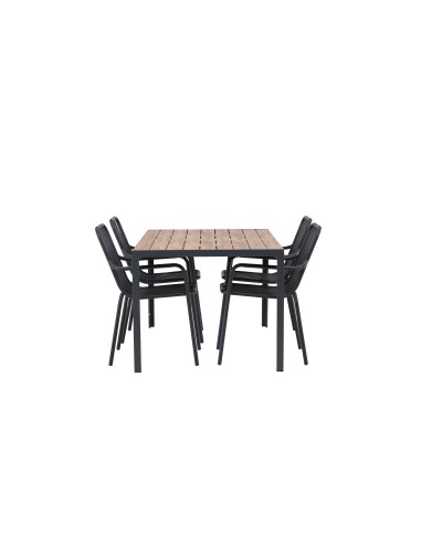 Matgrupp Break med Peking matstolar, 150 × 90 cm
