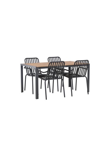 Matgrupp Break med Peking matstolar, 150 × 90 cm