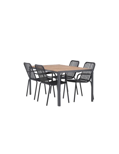 Matgrupp Break med Peking matstolar, 150 × 90 cm