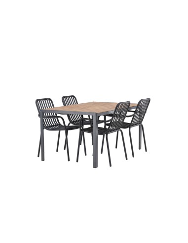 Matgrupp Break med Peking matstolar, 150 × 90 cm